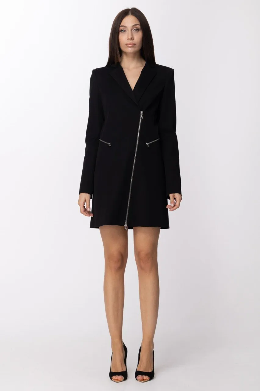 Abito giacca con zip Nero