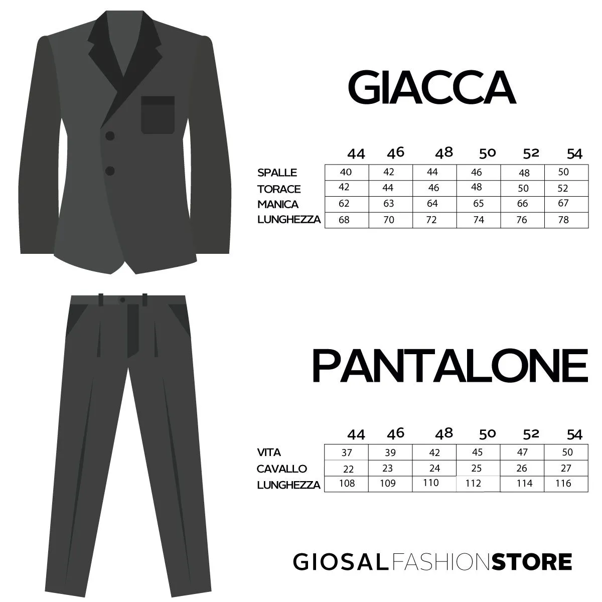 Abito Uomo Vestito Monopetto Completo Giacca Pantaloni Nero Smoking Elegante Cerimonia GIOSAL-AE1003A