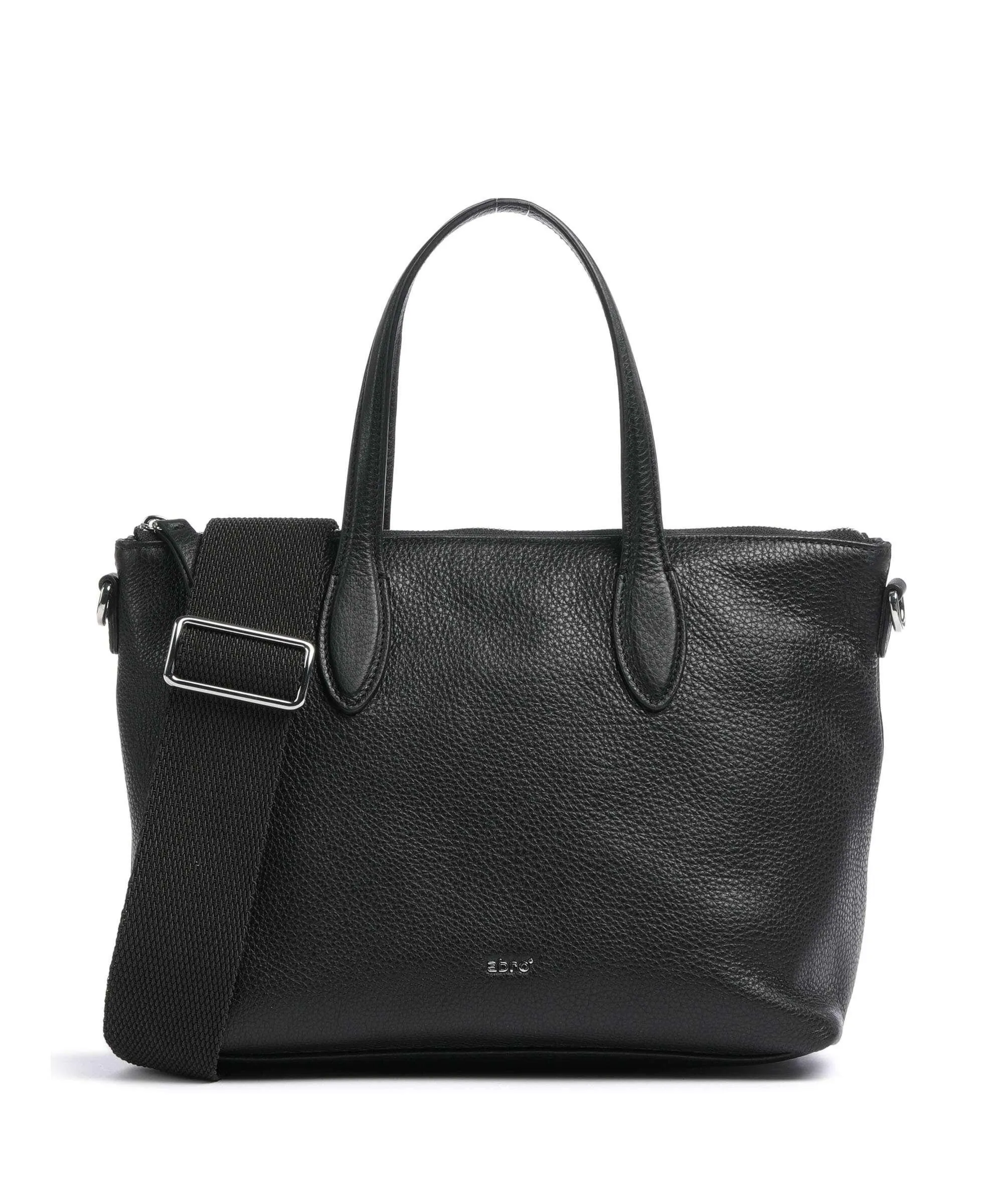  Abro Dalia Clivia Borsa a mano pelle di vacchetta grana nero  