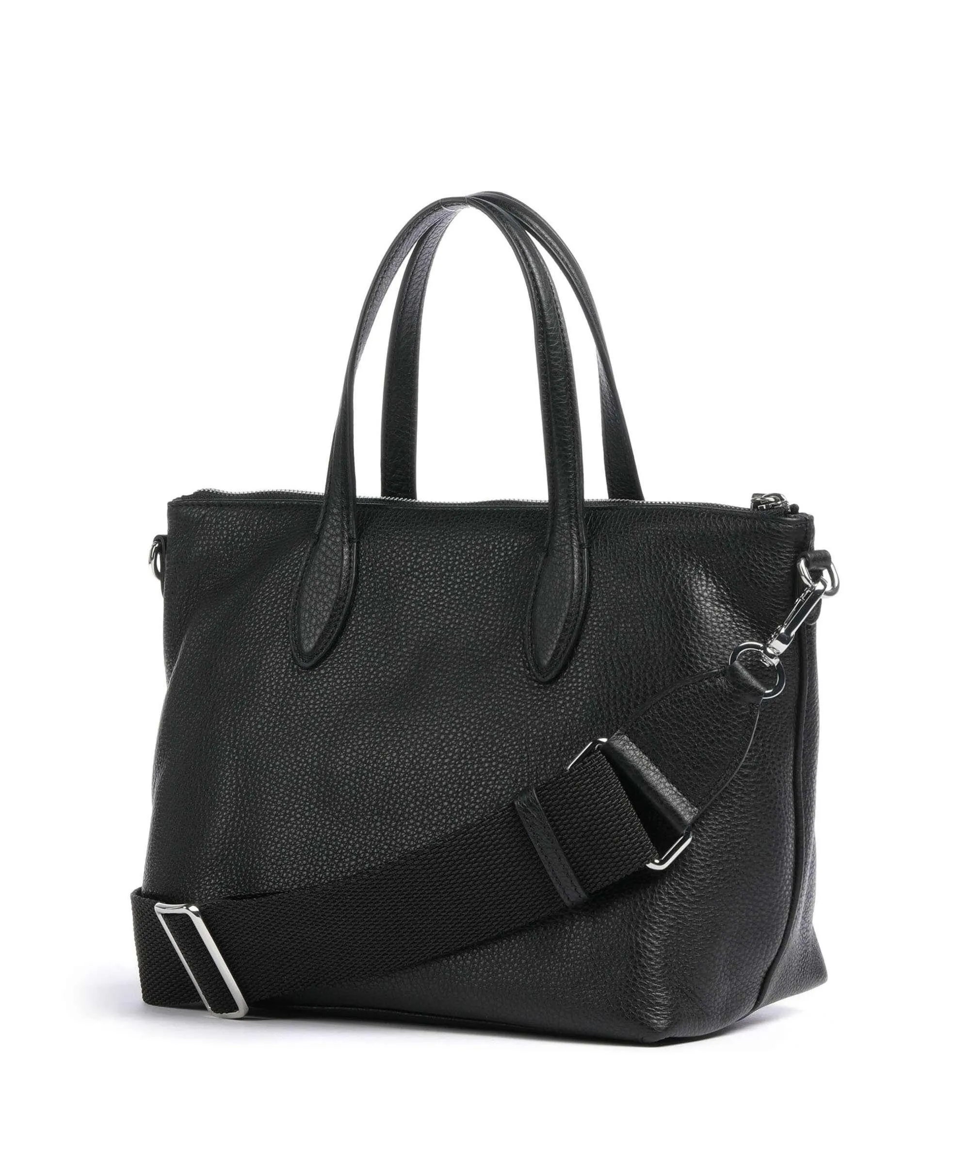  Abro Dalia Clivia Borsa a mano pelle di vacchetta grana nero  