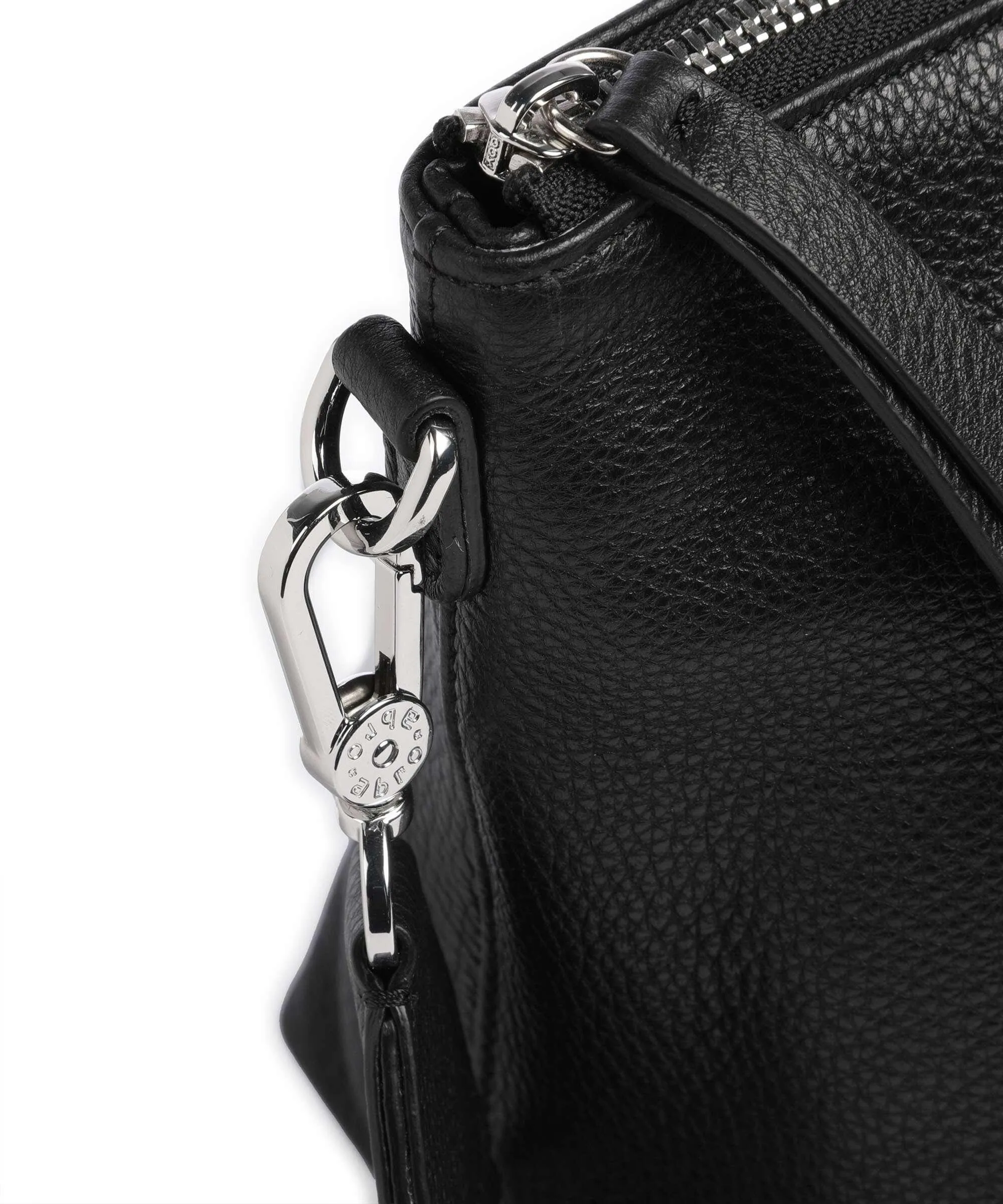  Abro Dalia Clivia Borsa a mano pelle di vacchetta grana nero  