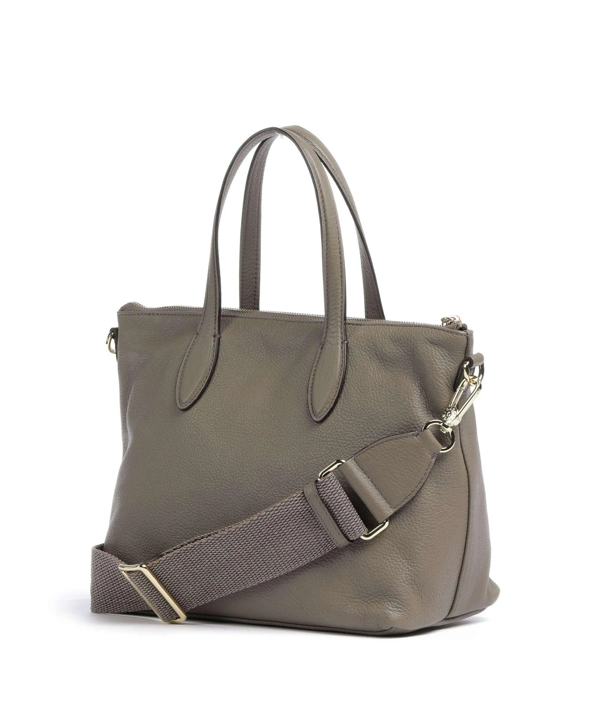 Abro Dalia Clivia Borsa a mano pelle di vacchetta grana taupe  