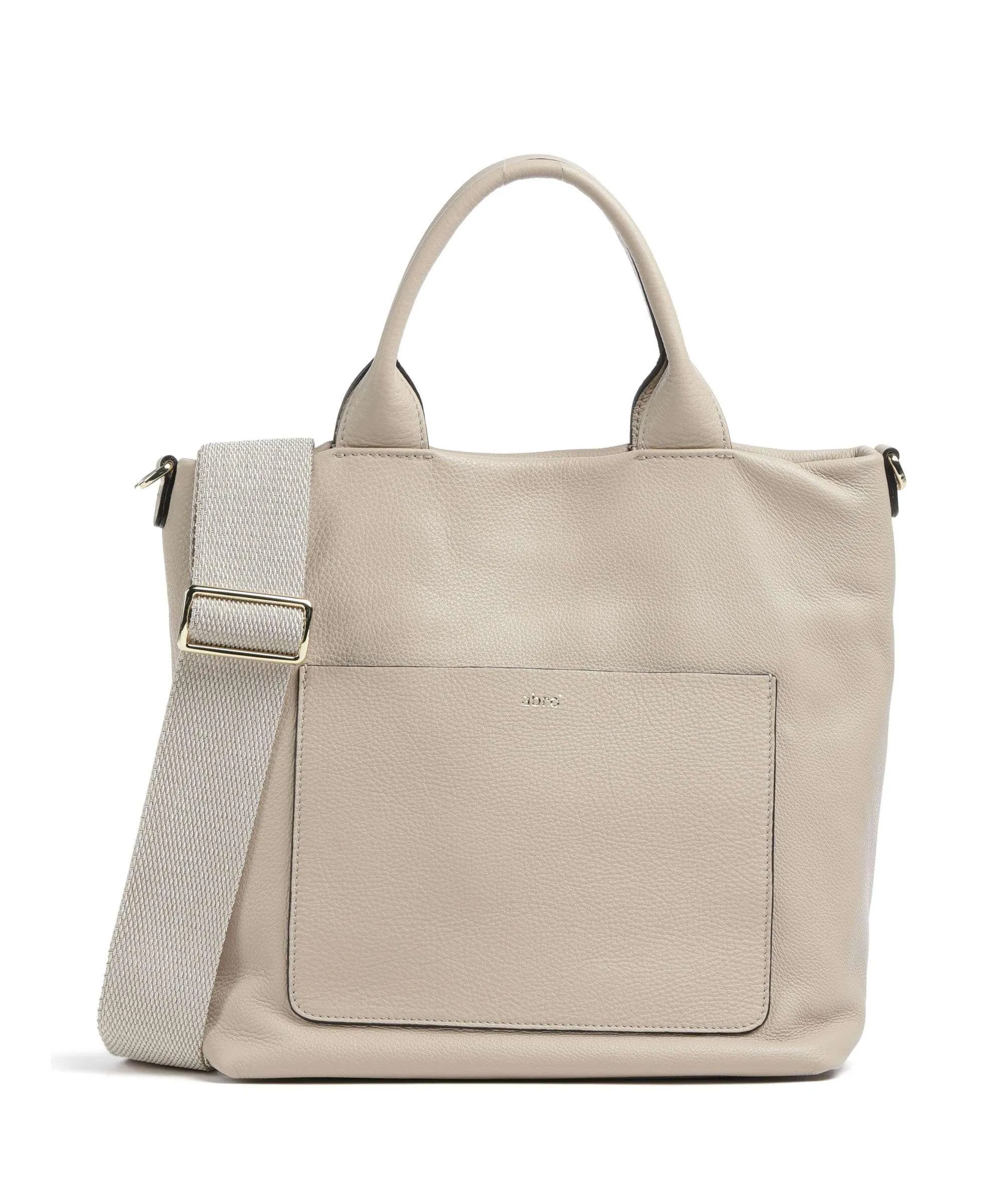  Abro Dalia Raquel Borsa a mano pelle di vacchetta grana beige  
