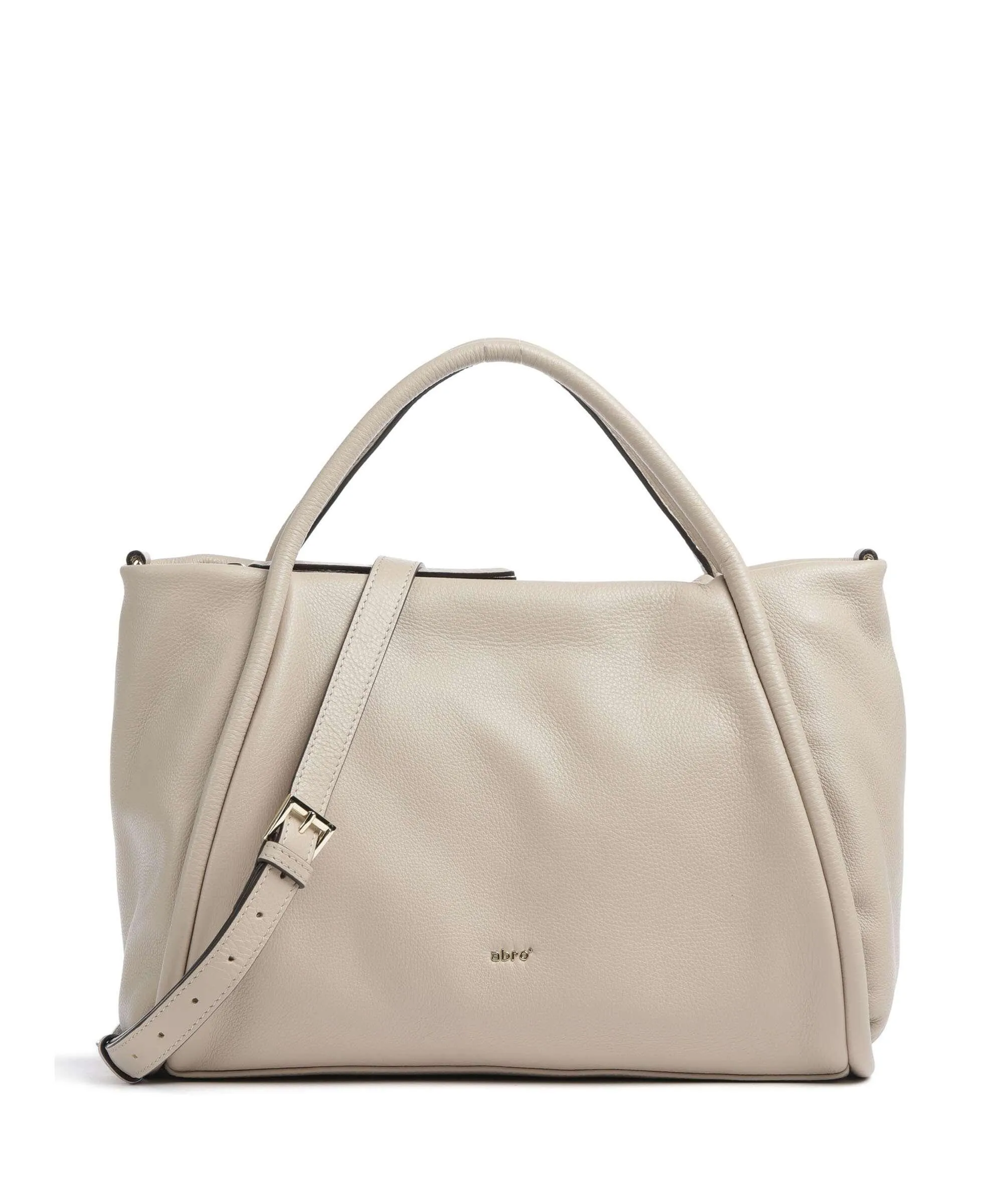  Abro Dalia Willow Borsa a mano pelle di vacchetta grana beige  