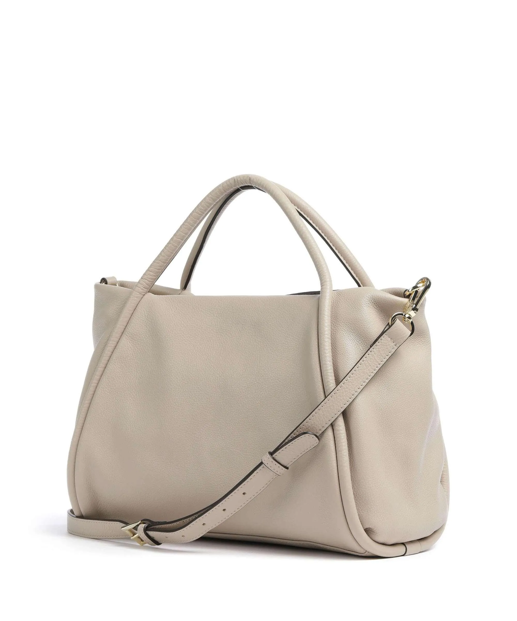  Abro Dalia Willow Borsa a mano pelle di vacchetta grana beige  