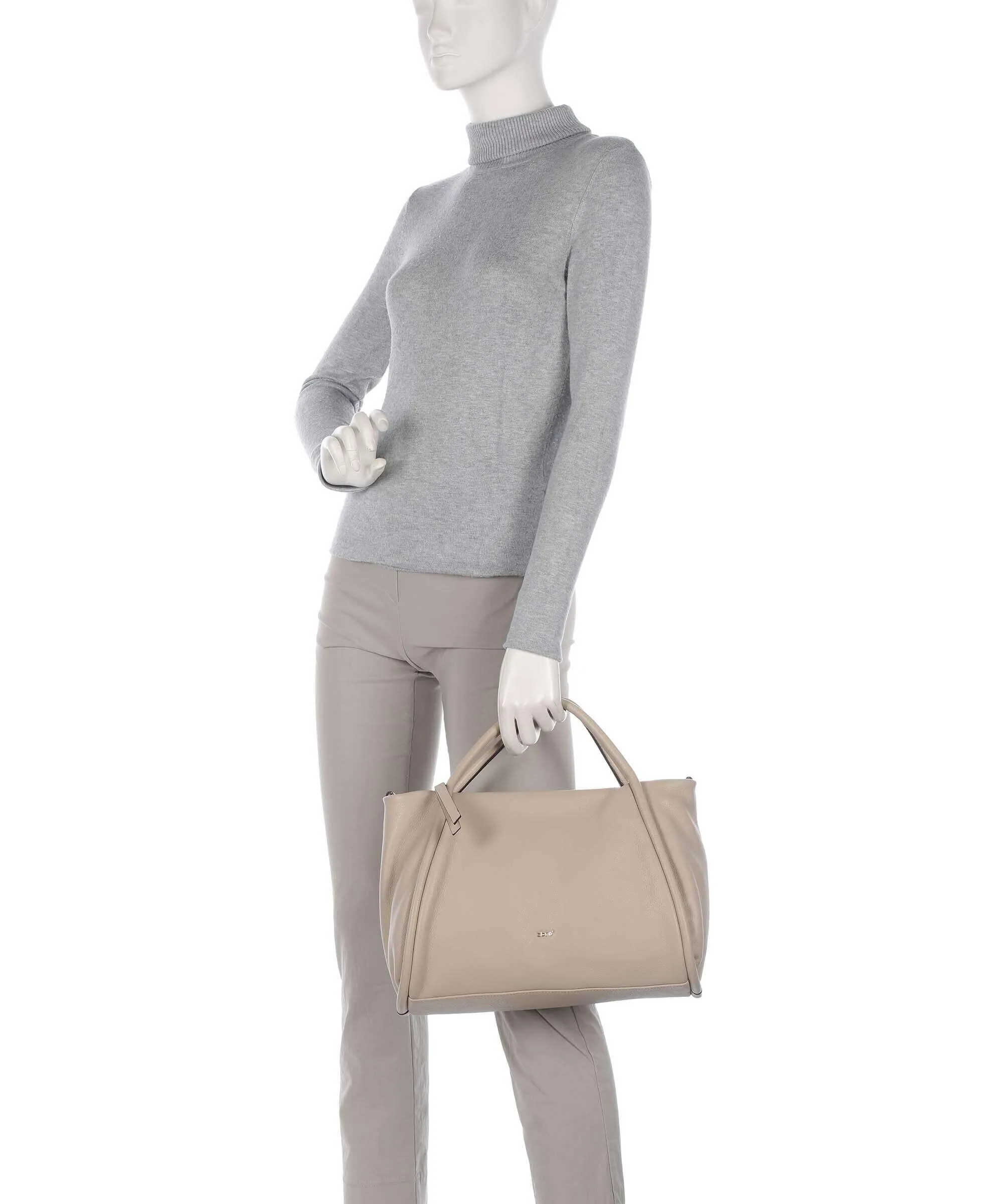  Abro Dalia Willow Borsa a mano pelle di vacchetta grana beige  