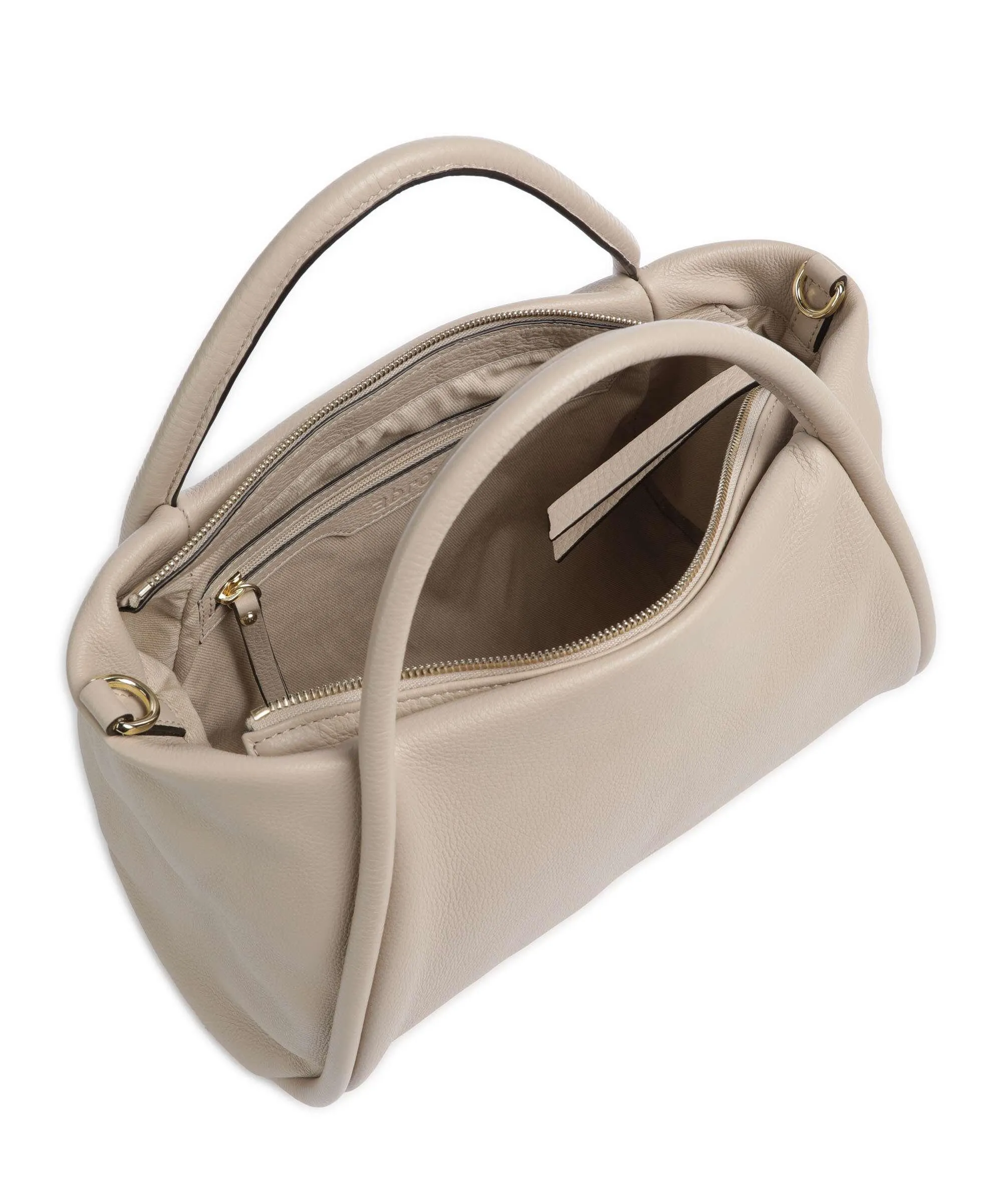  Abro Dalia Willow Borsa a mano pelle di vacchetta grana beige  