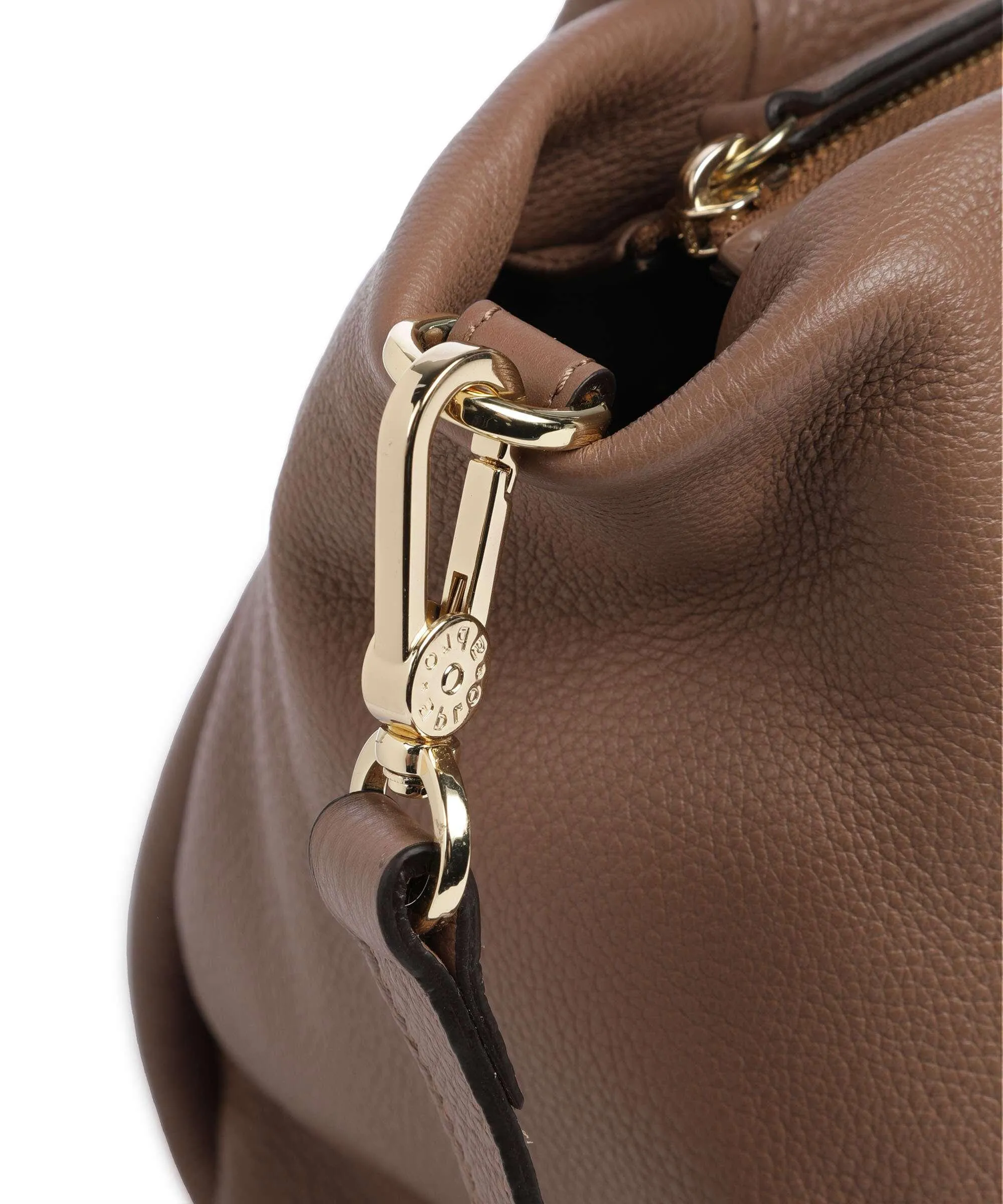  Abro Dalia Willow Borsa a mano pelle di vacchetta grana marrone  
