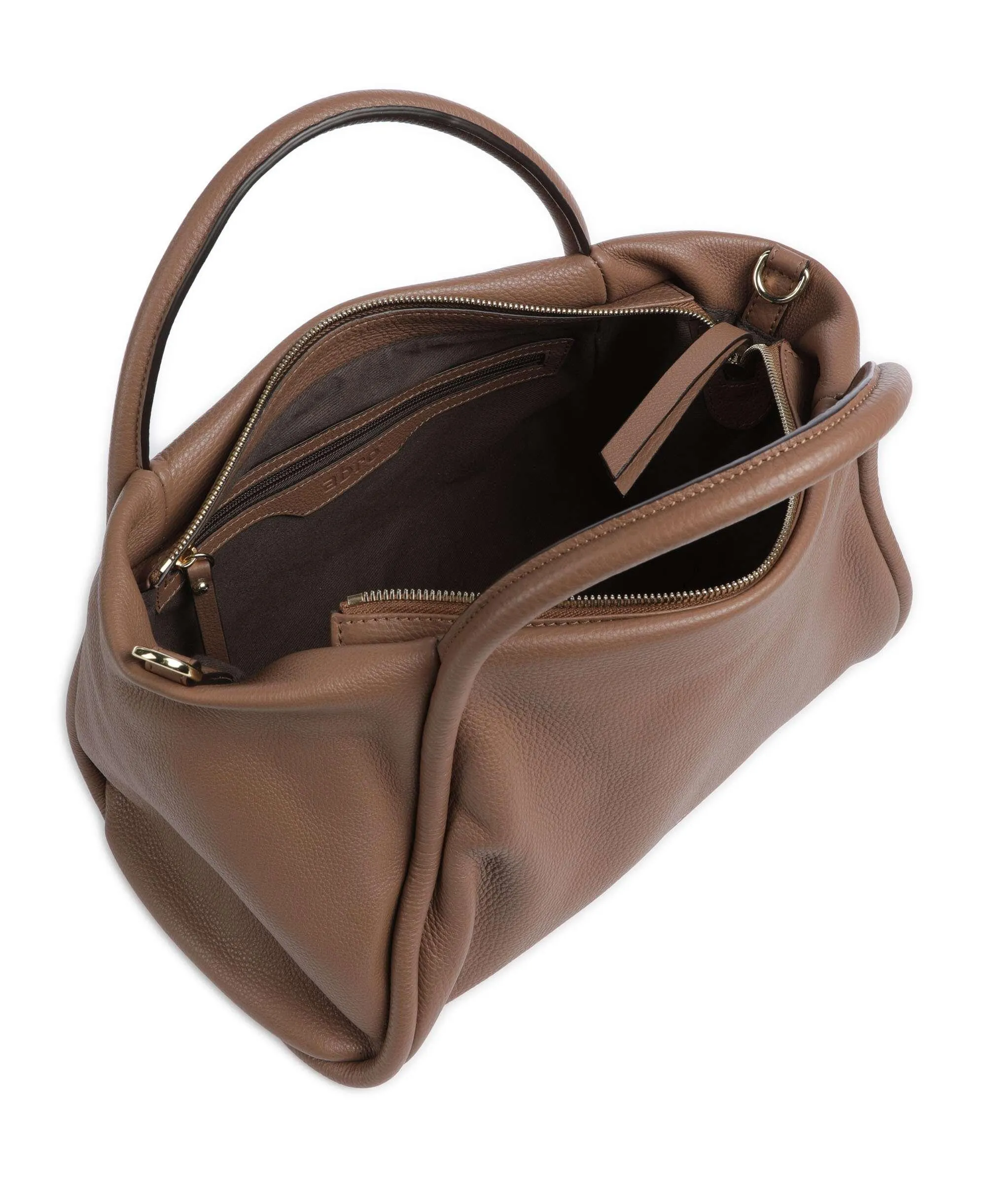  Abro Dalia Willow Borsa a mano pelle di vacchetta grana marrone  