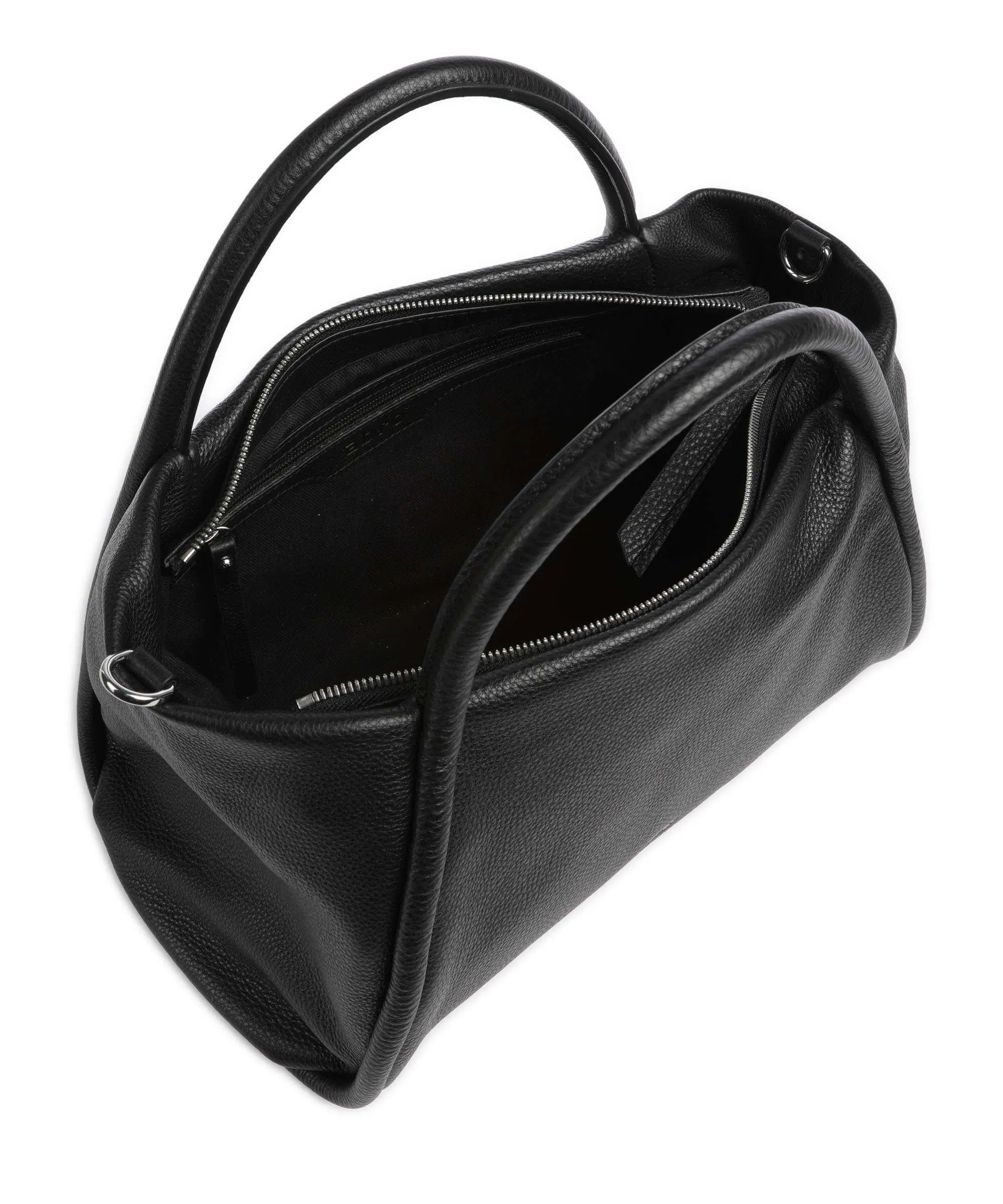  Abro Dalia Willow Borsa a mano pelle di vacchetta grana nero  