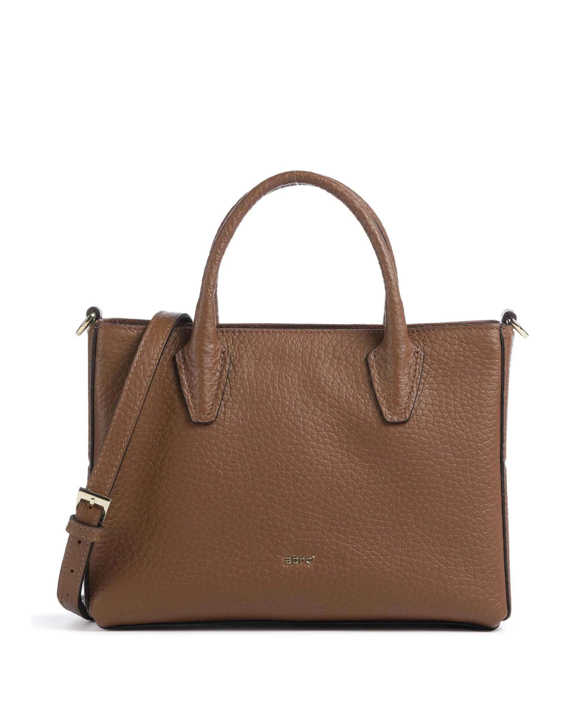  Abro Ranger Smith X-Bag Borsa a mano pelle di vacchetta grana marrone  