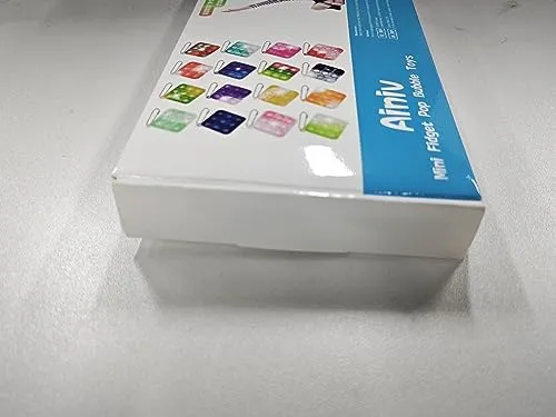 Ainiv 32PC Mini Pop Push It Fidget Toy Portachiavi,Colorato Silicone Spremere Pop Bubble Giocattoli Sensoriali Bulk,Poppet Bubbl
