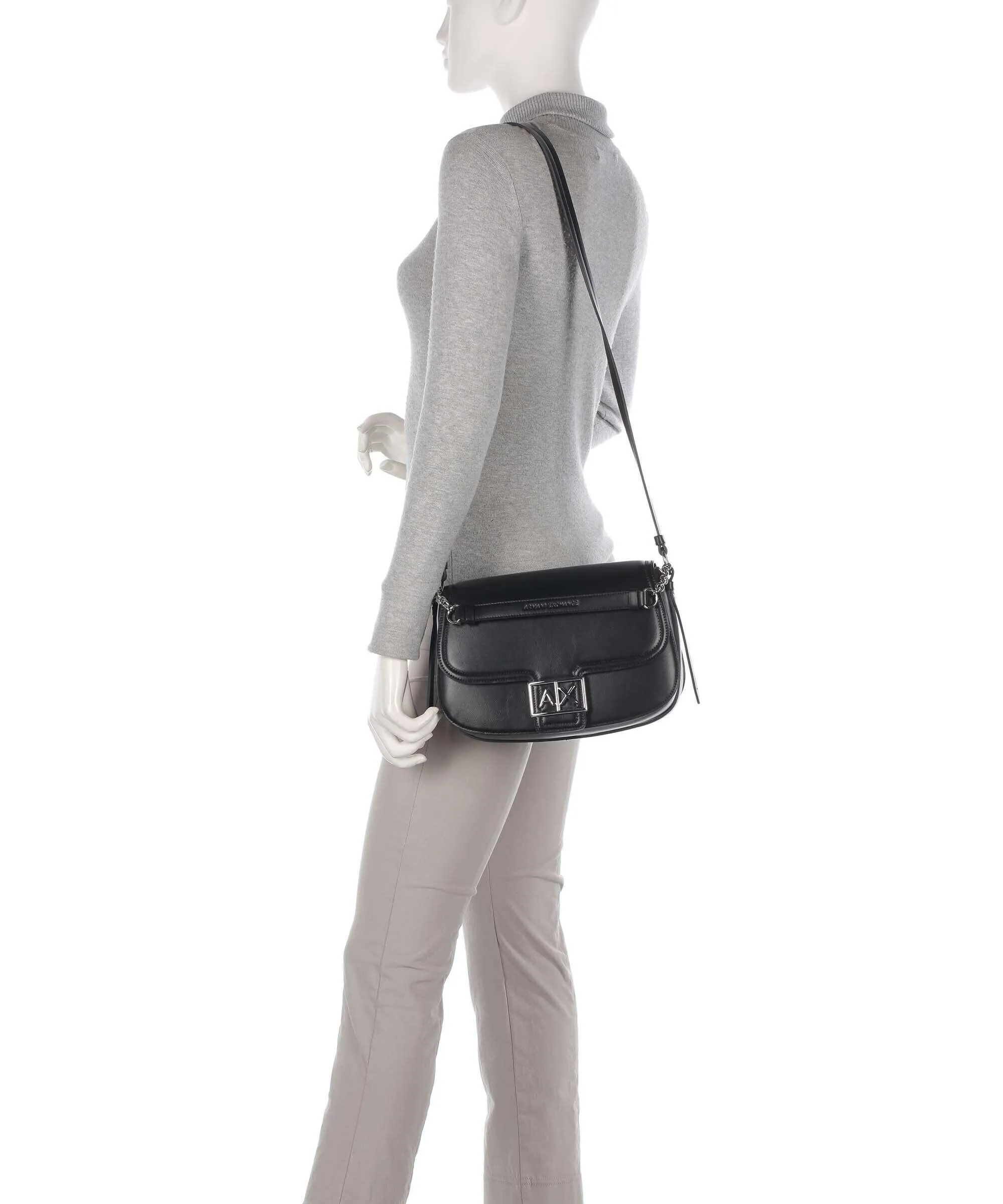  Armani Exchange Artemide Borsa a mano pelle sintetica nero  
