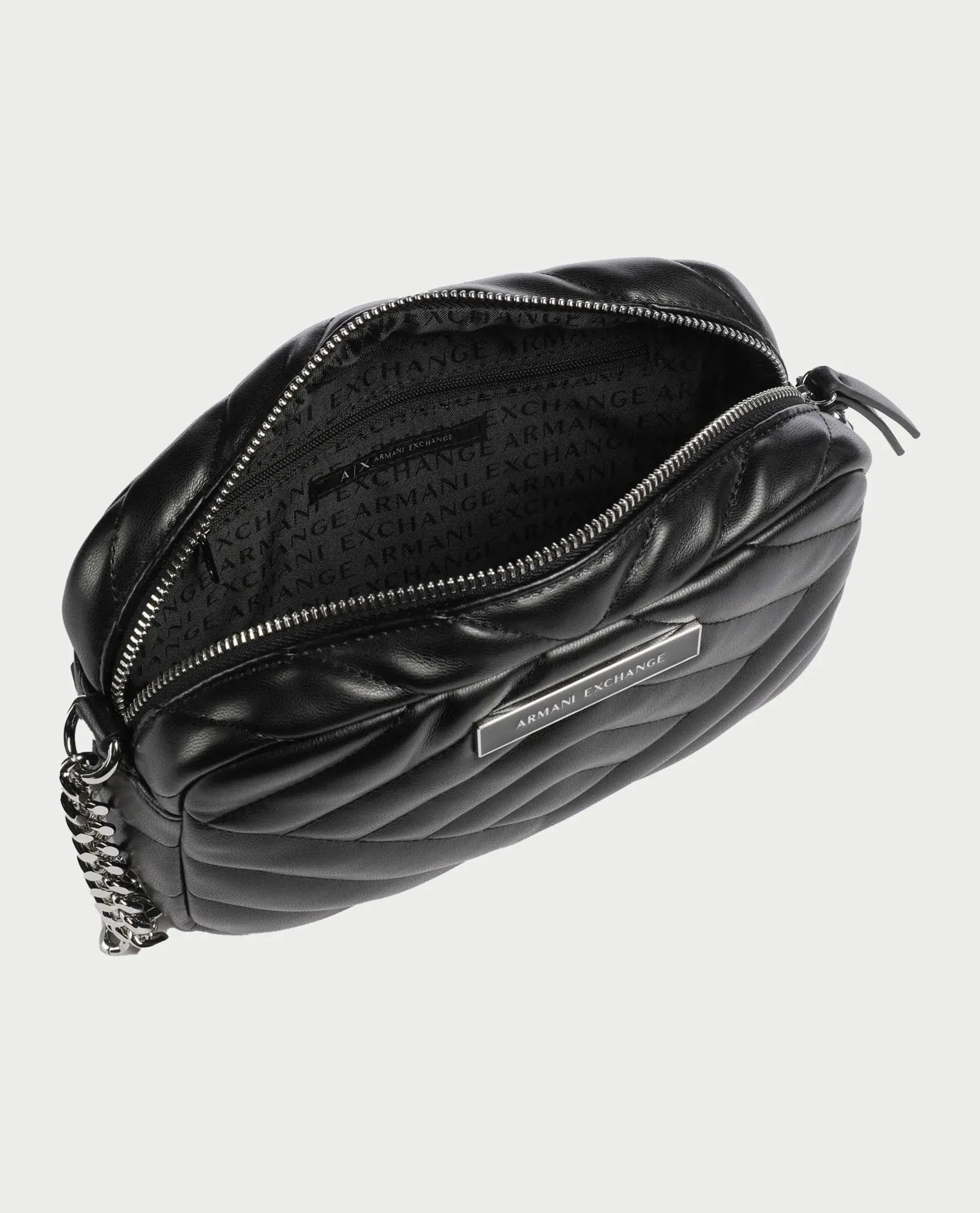ARMANI EXCHANGE      Borsa a tracolla Armani Exchange in pelle sintetica nero