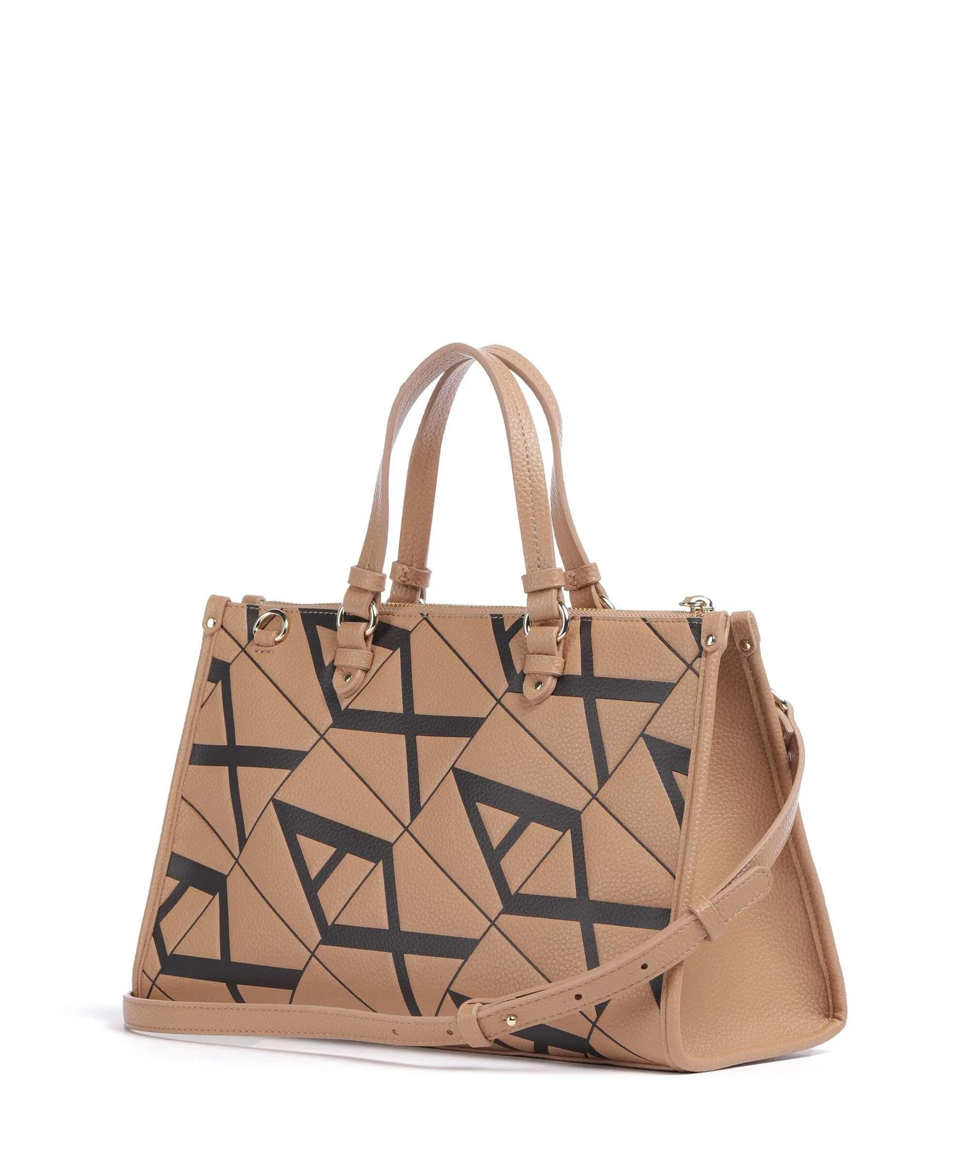  Armani Exchange Gynger M Borsa a mano pelle sintetica marrone chiaro  