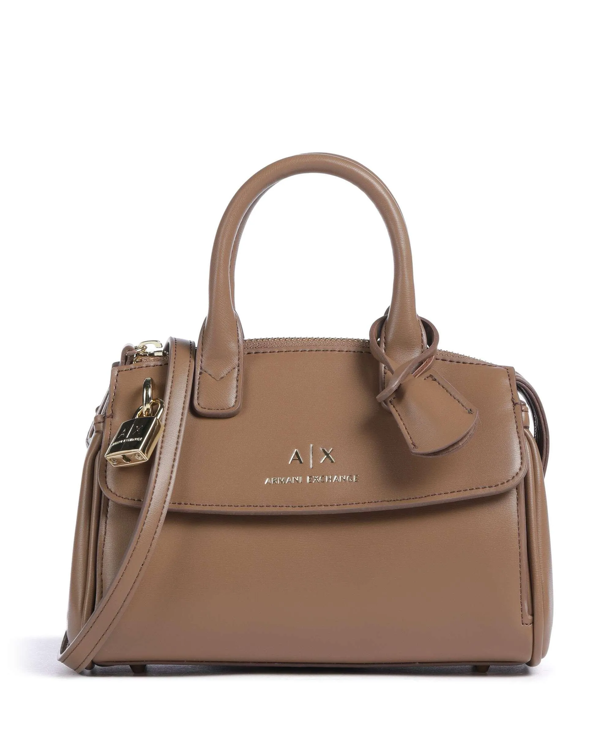  Armani Exchange Jane Borsa a mano pelle sintetica marrone  