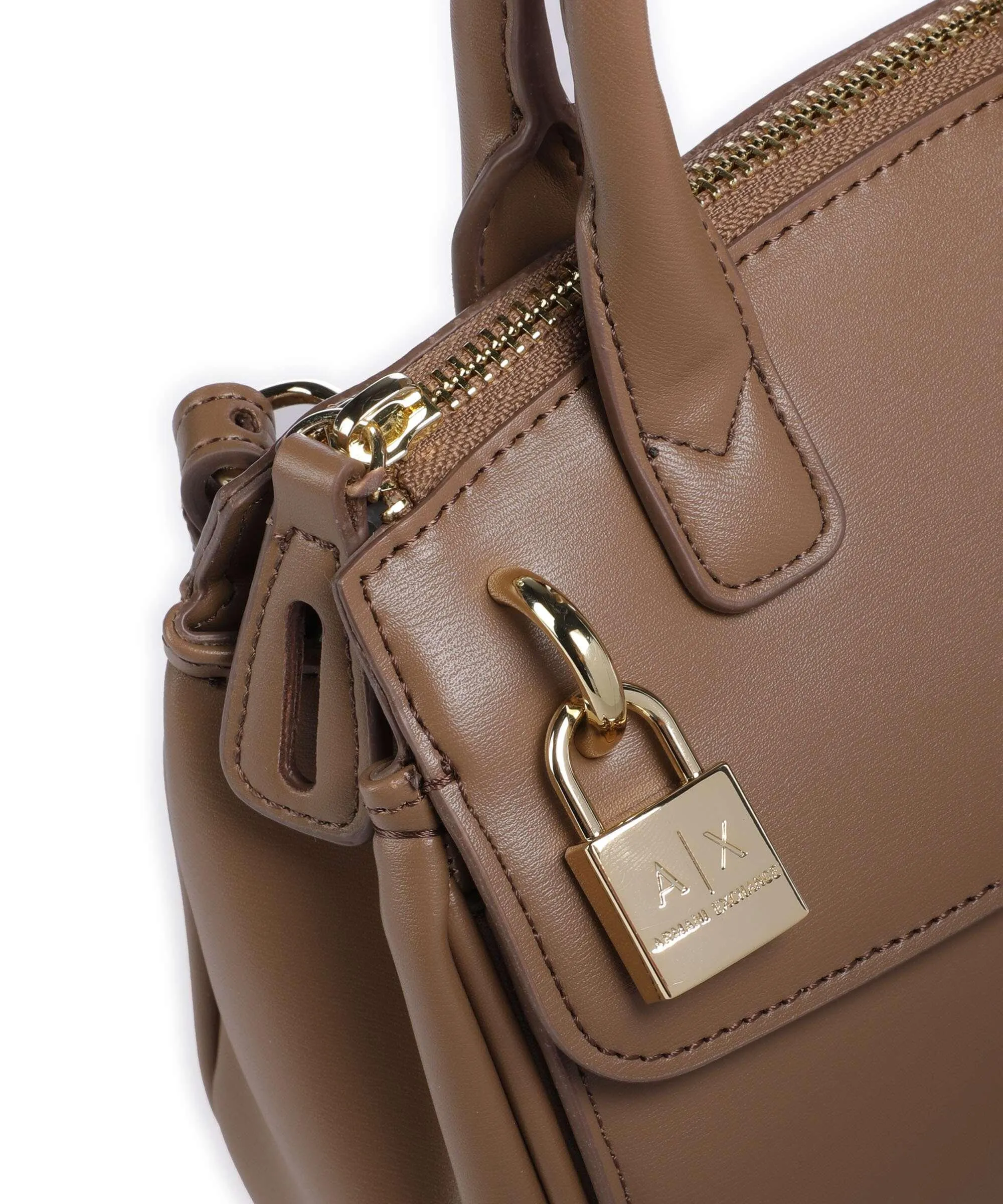  Armani Exchange Jane Borsa a mano pelle sintetica marrone  