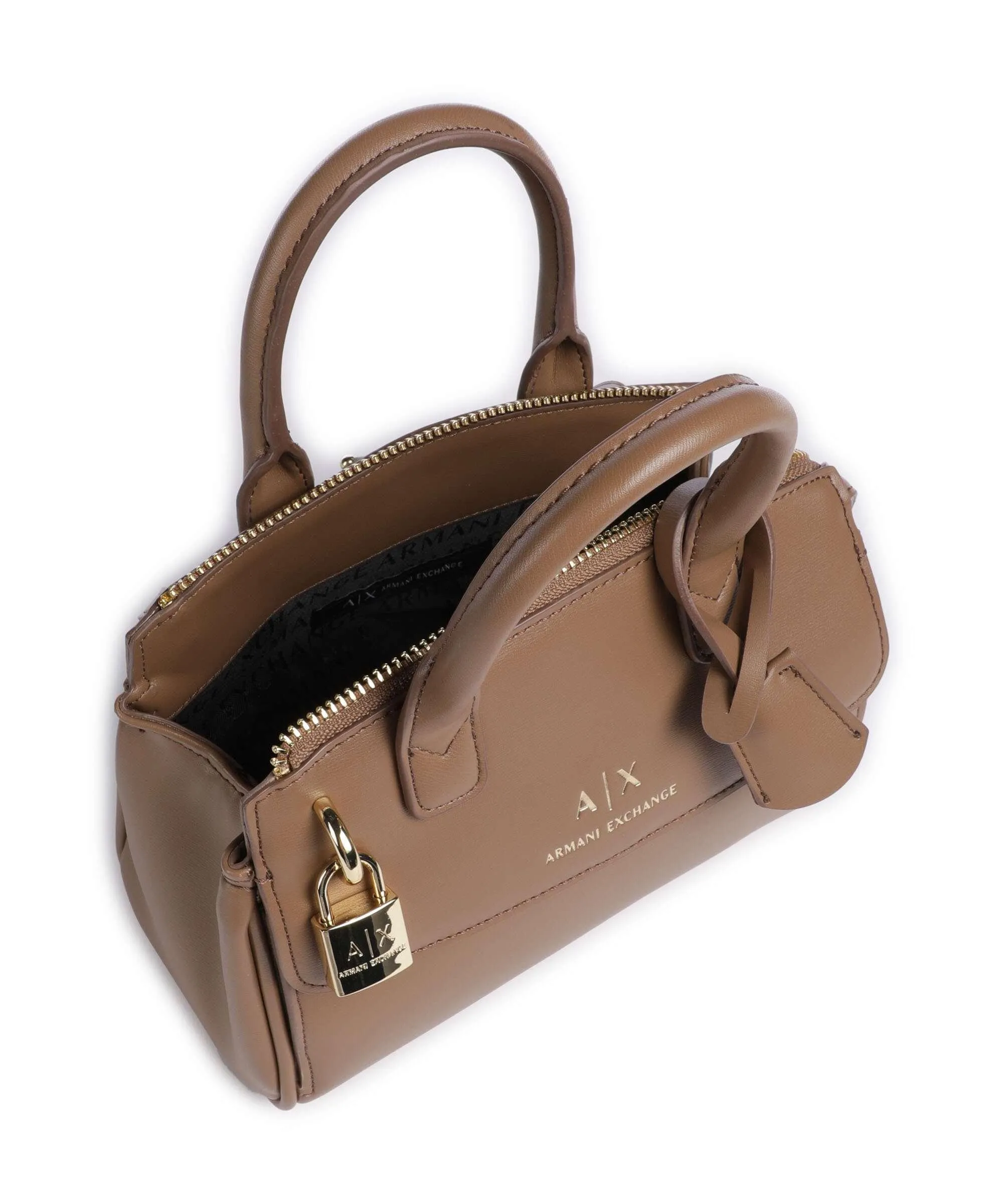  Armani Exchange Jane Borsa a mano pelle sintetica marrone  