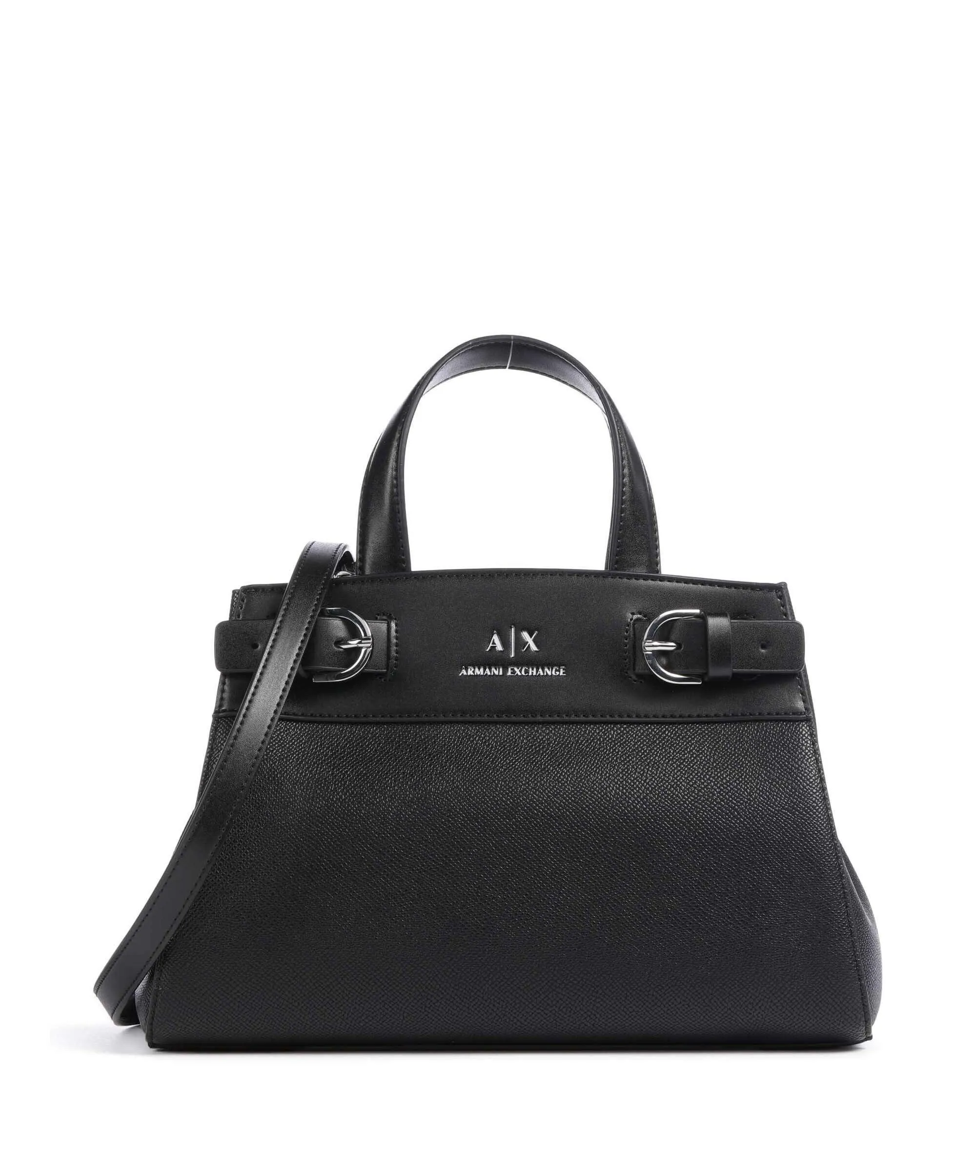  Armani Exchange Milano 91 M Borsa a mano pelle sintetica nero  