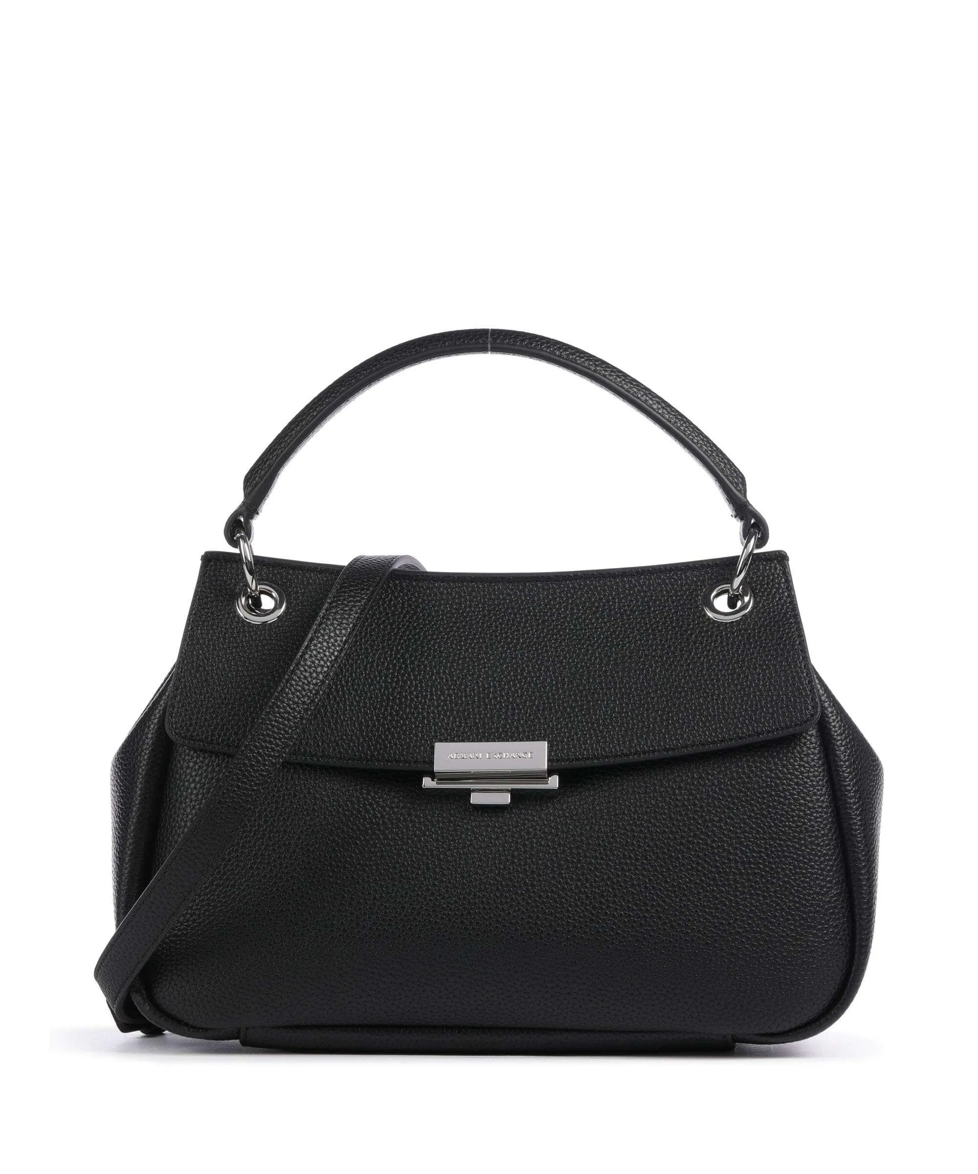  Armani Exchange Wave M Borsa a mano pelle sintetica nero  