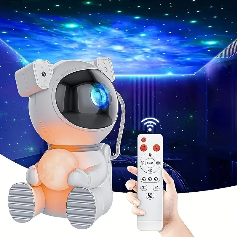Astronauta Proiezione Stellare Luce Piena Di Stelle Luce Notturna Astronauta Laser BT Luce Nordica Luce Stellata Natale, Hallowe