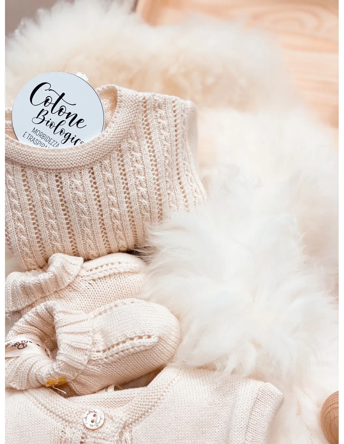 BABY GIFT BOX IN LEGNO CON SONAGLINO