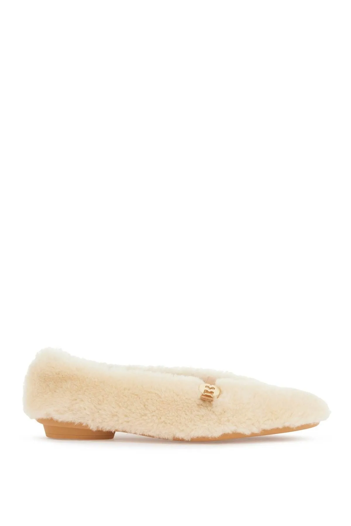 Ballerine in shearling