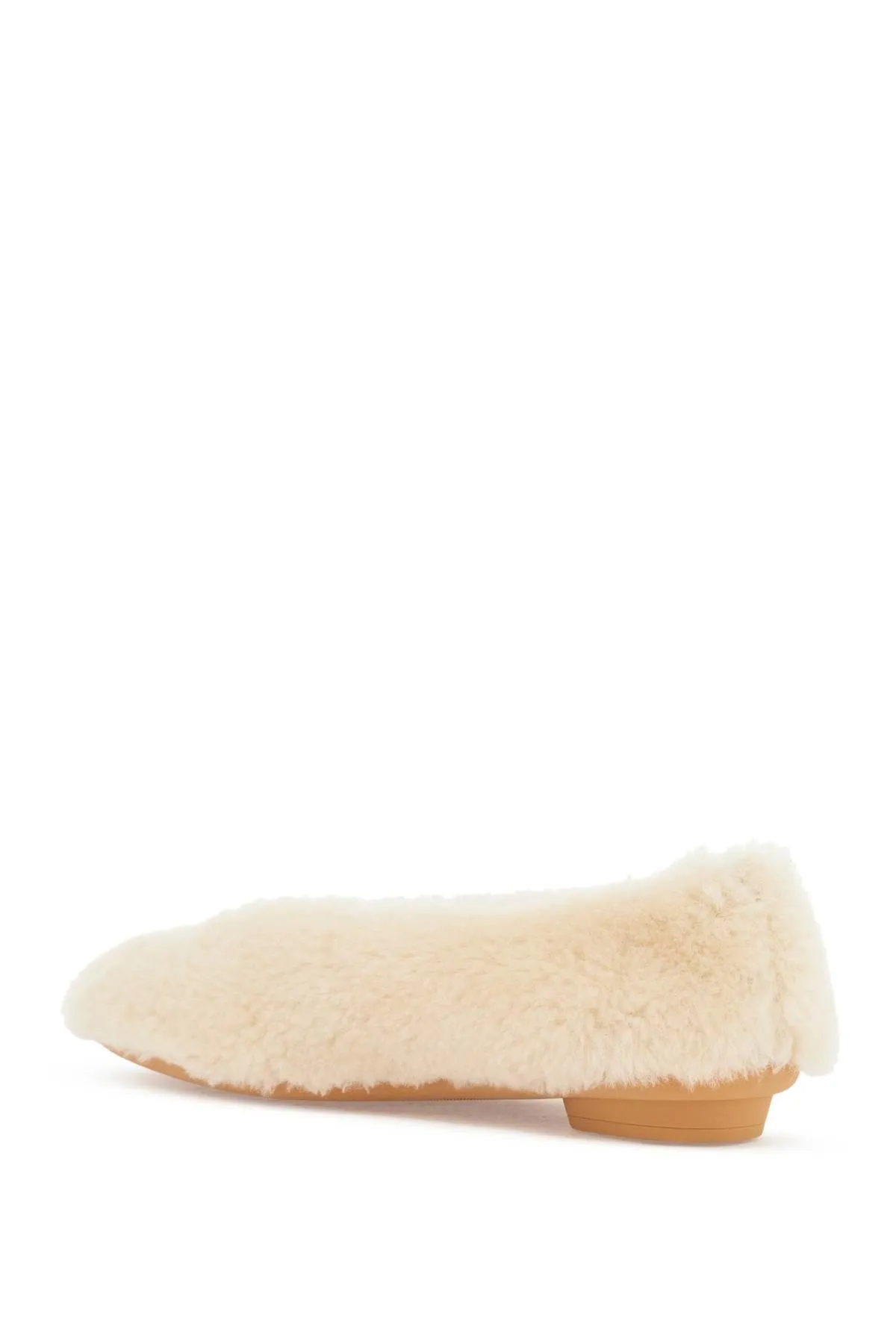 Ballerine in shearling