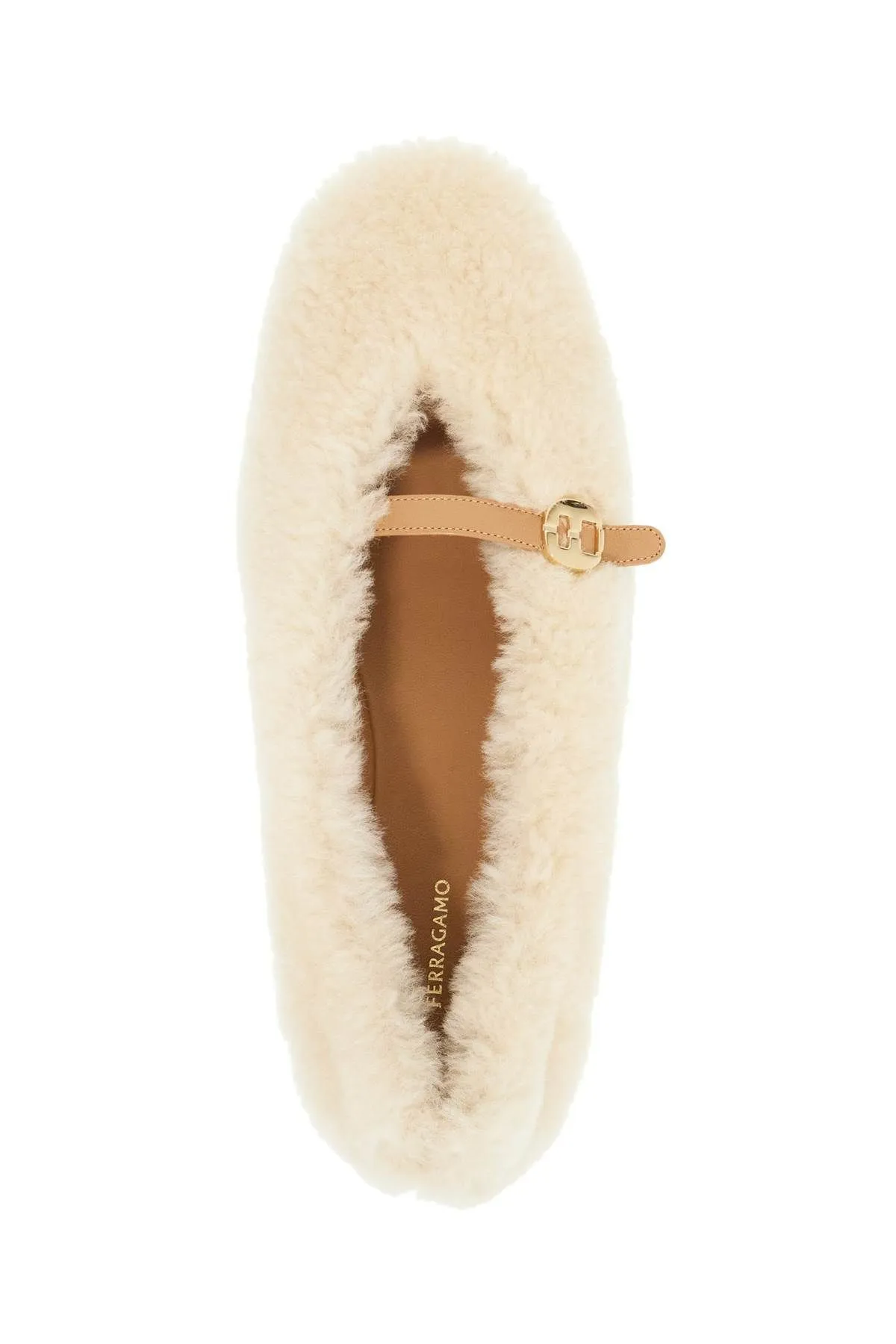 Ballerine in shearling