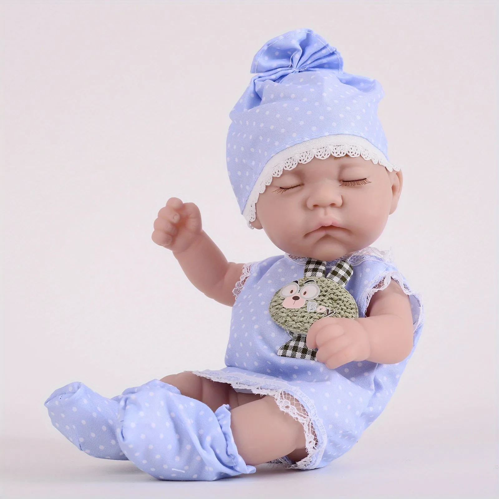 Bambole Reborn realistiche da 27,94 cm con cappello, calze e vestiti di Natale - Regalo perfetto per ragazze 3+! , Halloween/Gio