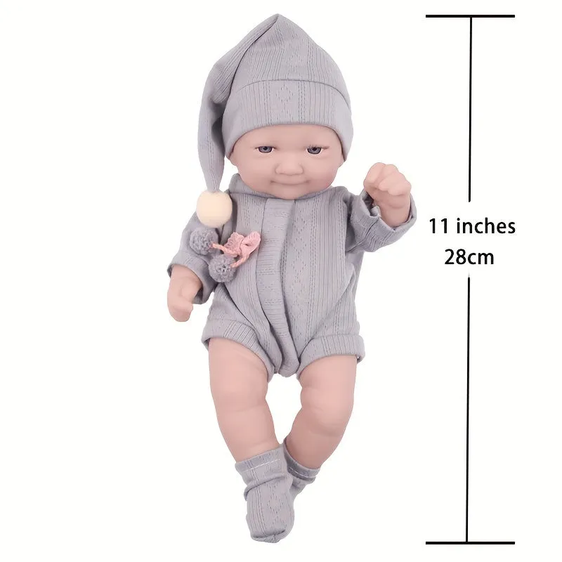 Bambole Reborn realistiche da 27,94 cm con cappello, calze e vestiti di Natale - Regalo perfetto per ragazze 3+! , Halloween/Gio