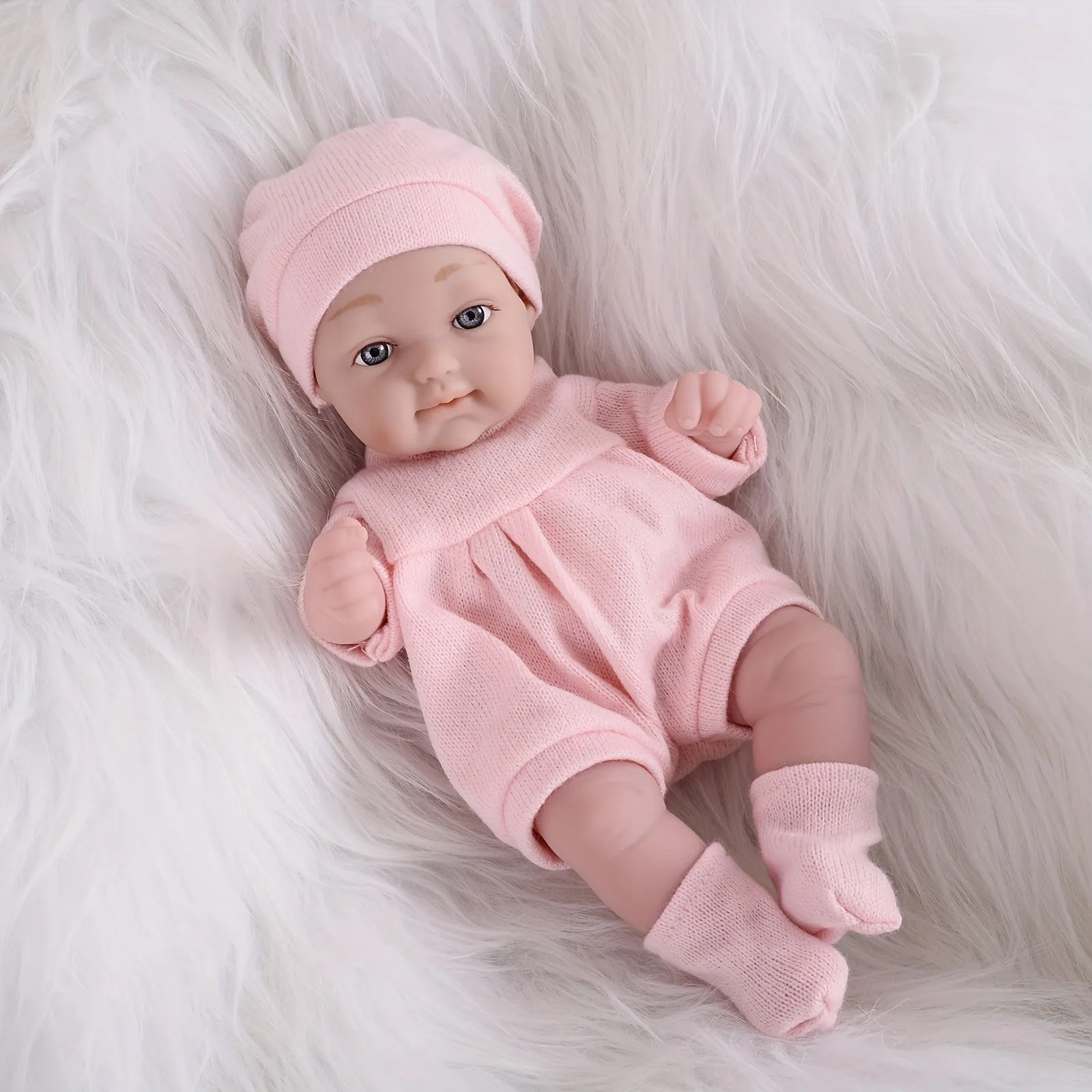 Bambole Reborn realistiche da 27,94 cm con cappello, calze e vestiti di Natale - Regalo perfetto per ragazze 3+! , Halloween/Gio