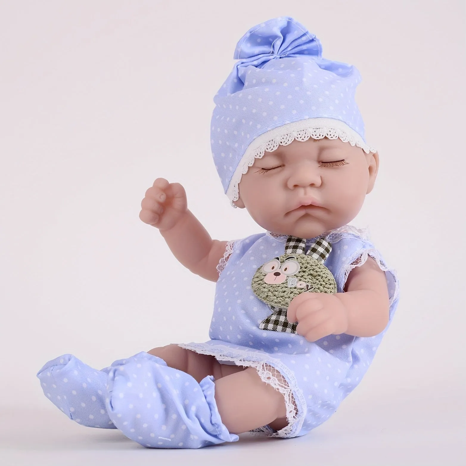 Bambole Reborn realistiche da 27,94 cm con cappello, calze e vestiti di Natale - Regalo perfetto per ragazze 3+! , Halloween/Gio