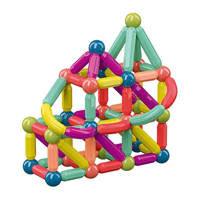 Bastoncini magnetici, mattoncini, giocattoli, magneti 3D, puzzle, giocattoli regalo per bambini, giocattoli Montessori, giocatto