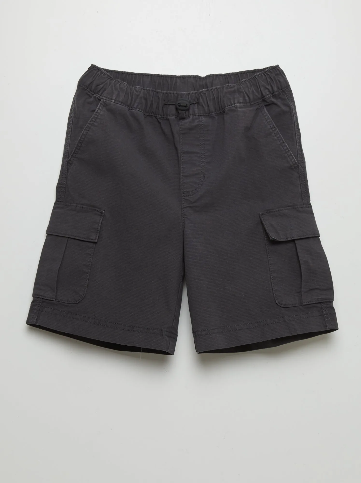 Bermuda con tasche con patta - NERO