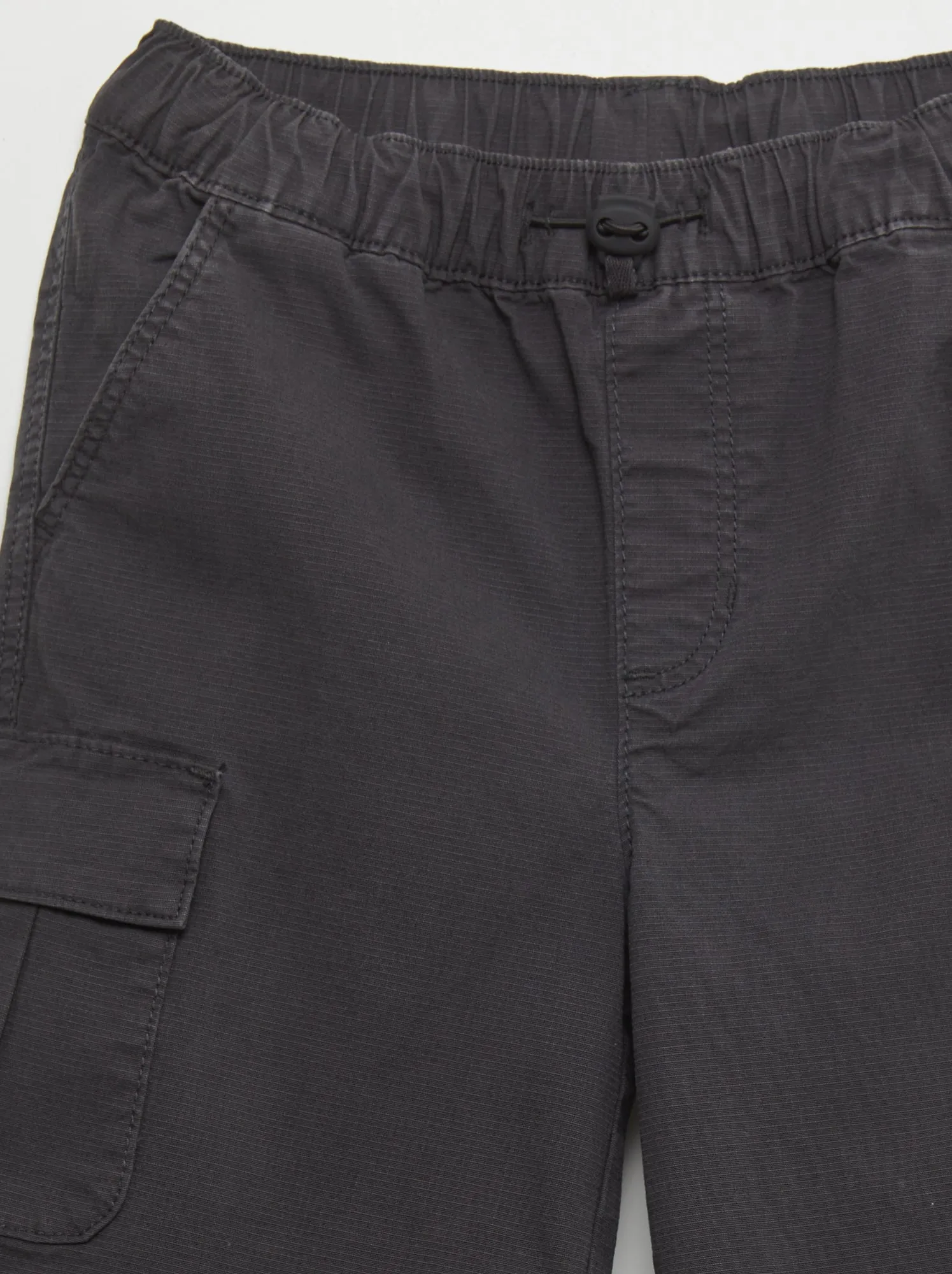 Bermuda con tasche con patta - NERO