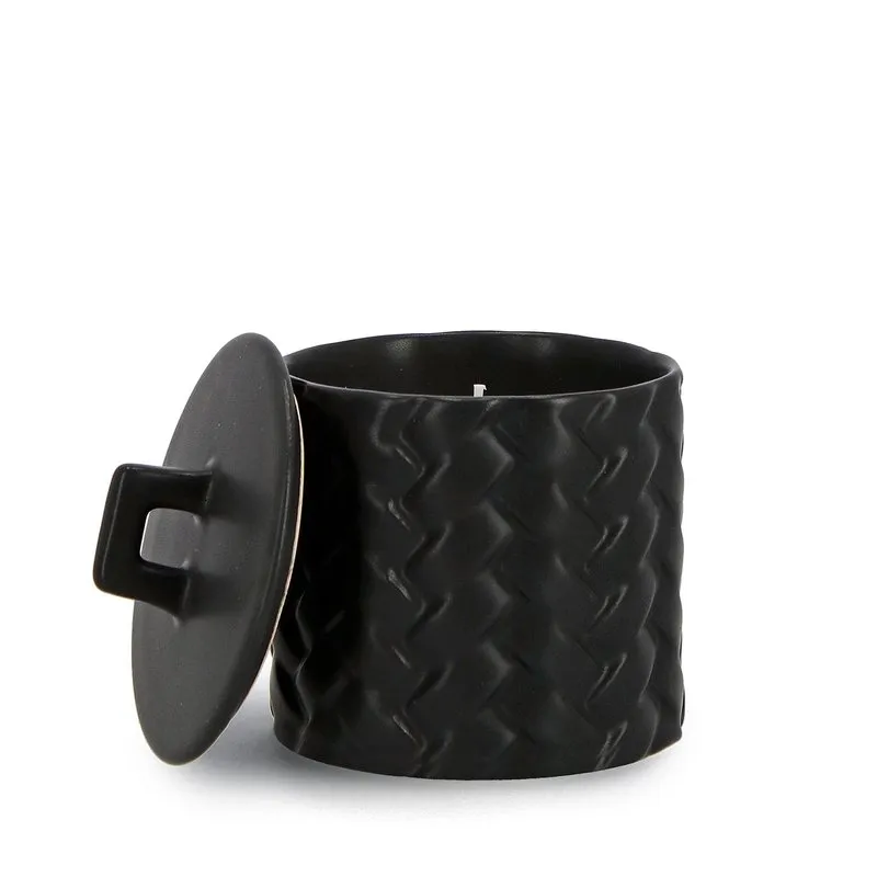 Bizzotto Candela c-coperchio Twine nero ø9,5
