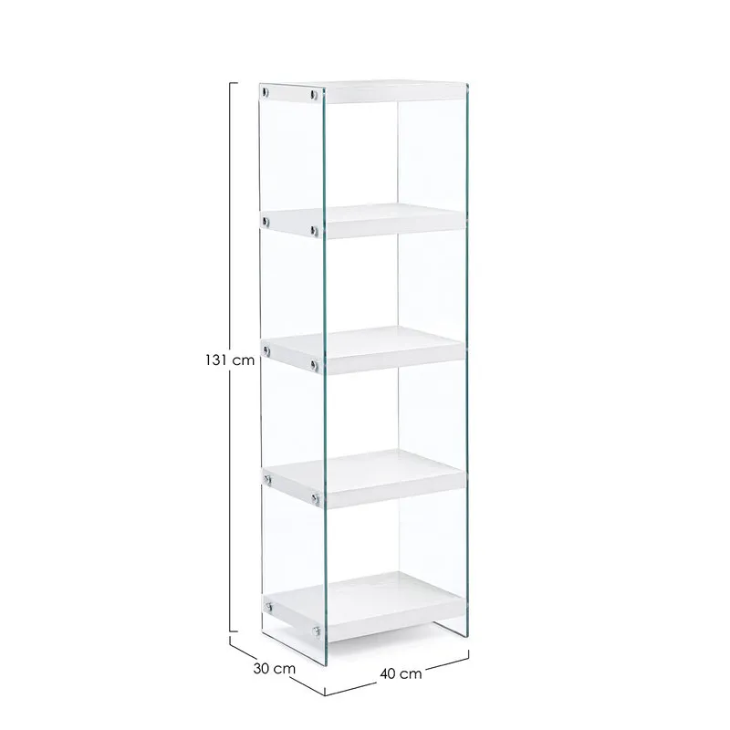 Bizzotto Libreria 5p Line Wood bianco