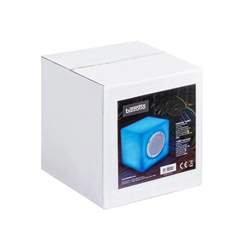 Bizzotto outdoor Lampada led cubo speaker PE 15x15