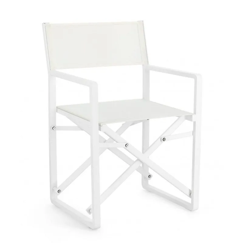 Bizzotto outdoor Set da 2 sedie regista Konnor bianco cx21
