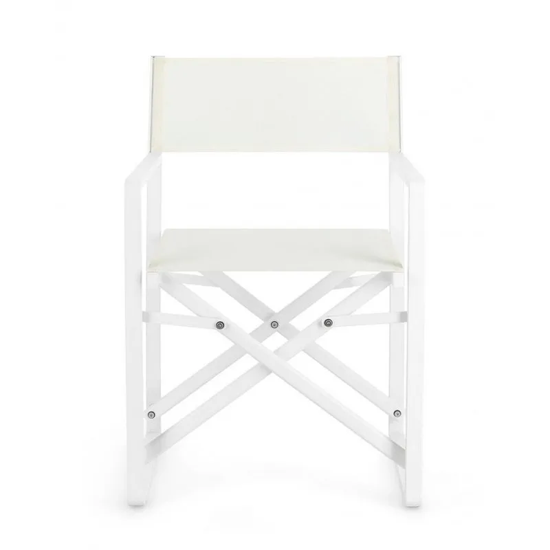 Bizzotto outdoor Set da 2 sedie regista Konnor bianco cx21