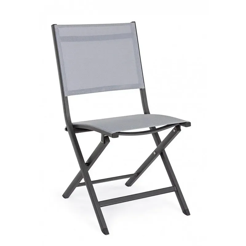Bizzotto outdoor Set da 4 - Sedia pieghevole Elin antracite lh32