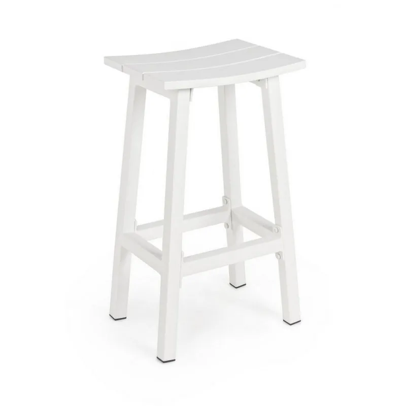 Bizzotto outdoor Sgabello bar Skipper h71 bianco yk11