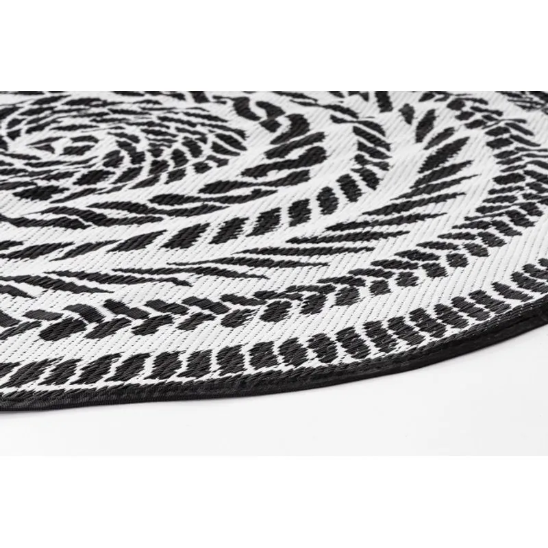 Bizzotto outdoor Tappeto kashan bianco-nero d150
