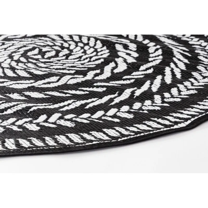 Bizzotto outdoor Tappeto kashan bianco-nero d150
