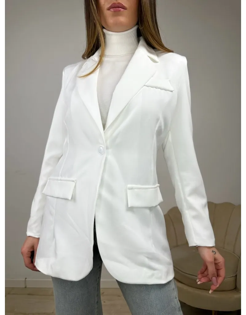 BLAZER OVER GLORY BIANCO