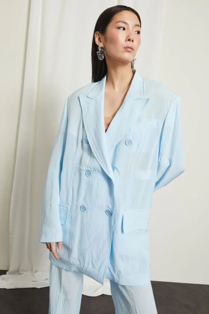 Blazer oversize in viscosa