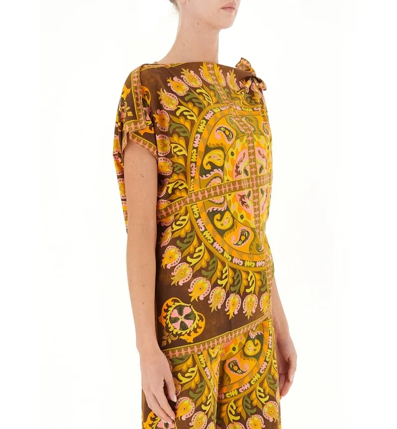 Blusa con fiocco