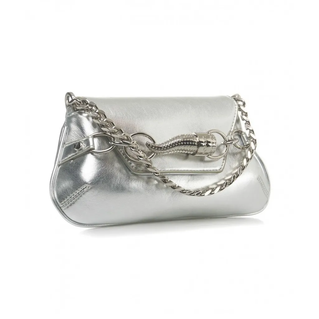 Borsa a baguette Chili argento