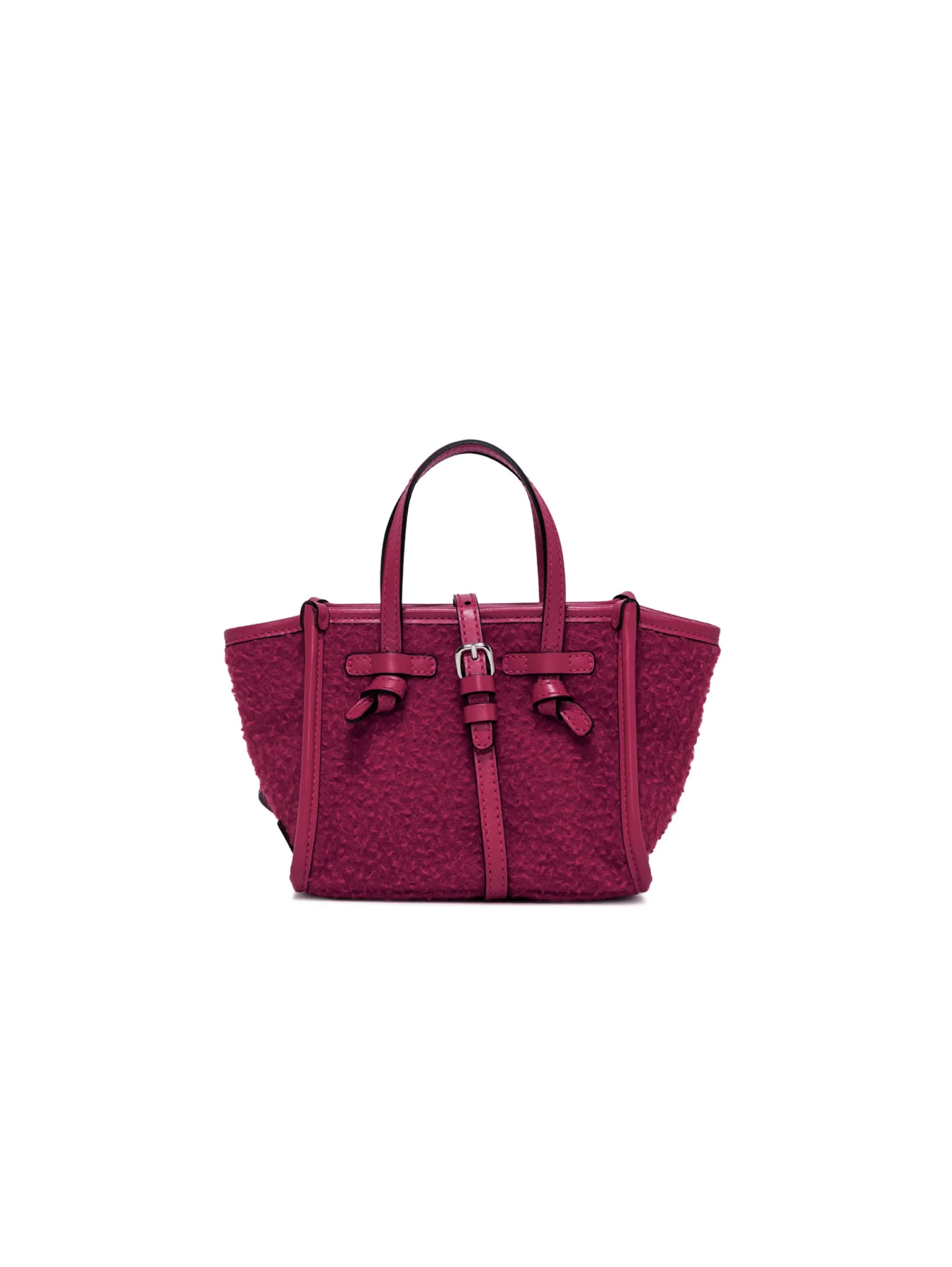 Borsa a Mano in Tessuto Casentino Fucsia